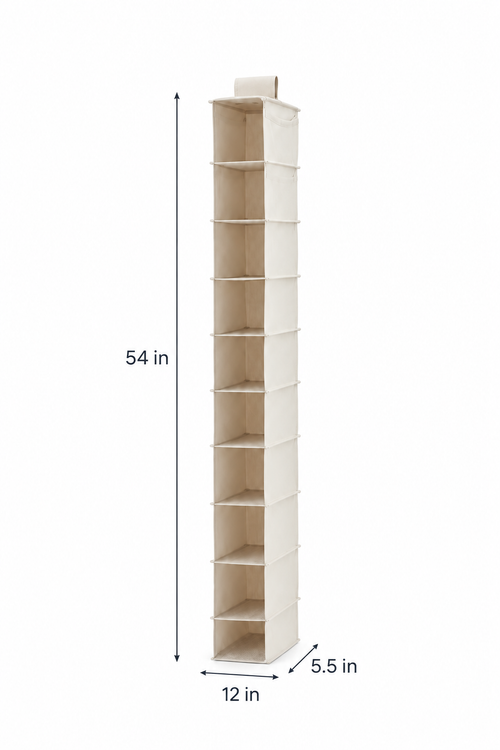 10-Shelf Hanging Closet Organizer