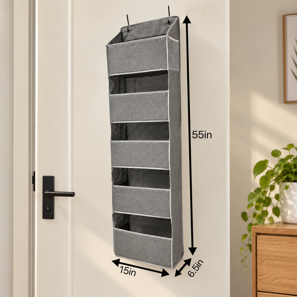5-Shelf Over-the-Door Organizer