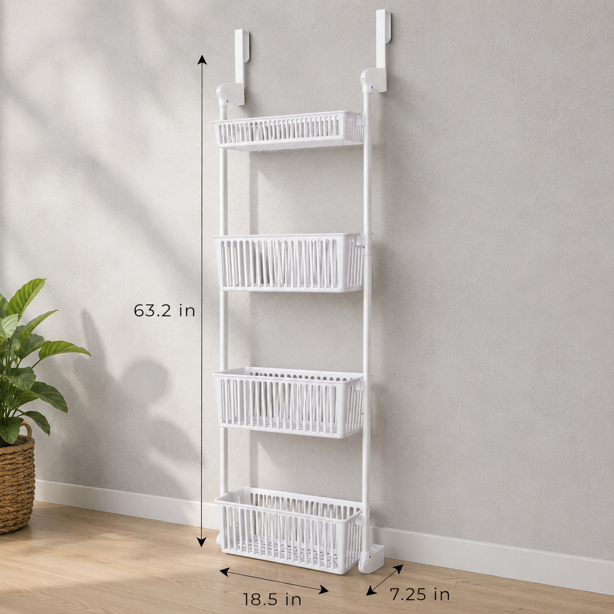 4-Tier Over-the-Door Pantry Organizer